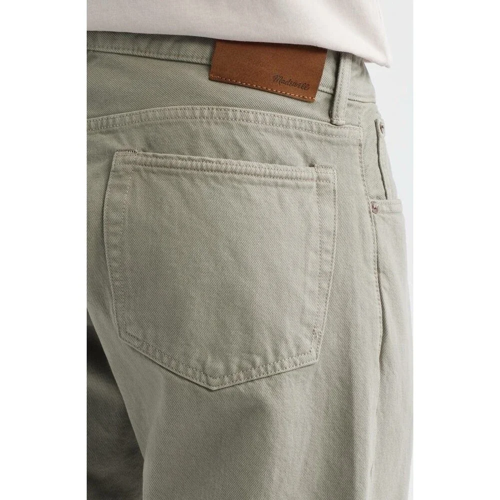 Madewell Men’s 1991 Straight Leg Jeans Washed Olive NWT Size 35/32